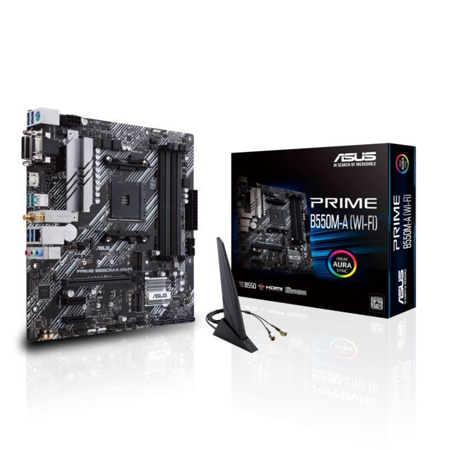 Asus - PRIME B550M-A (WI-FI) - Carte mère AMD Micro-atx