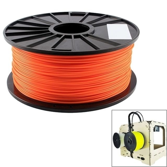 Wewoo - Filaments d'imprimante 3D fluorescents d'ABS Orange de 1.75 millimètres, environ 395m - Imprimante 3D