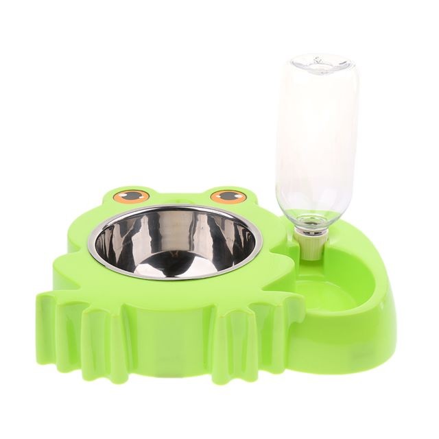 marque generique - chargeur automatique pour animaux chien chat abreuvoir nourriture bol grenouille vert marque generique  - Abreuvoir chien