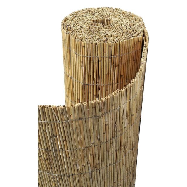 Sodipa - Canisse paillon de bambou non pelé 1,5 x 5 m - Claustras