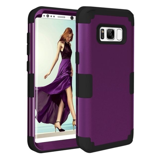 Wewoo - Coque renforcée brun pour Samsung Galaxy S8 Dropproof 3 en 1 Housse en silicone téléphone mobile Wewoo  - Accessoire Smartphone