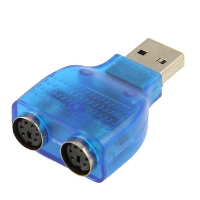 Wewoo Pour souris / clavier Adaptateur USB mâle vers PS / 2