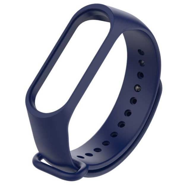 marque generique - Bracelet en silicone unicolore bleu foncé pour votre Xiaomi Mi Band 4 marque generique  - Montre et bracelet connectés