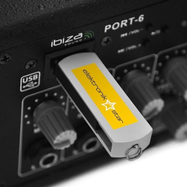 Sonorisation portable Ibiza Port-6 Sono portable USB SD batterie intégrée + 1 micro Ibiza