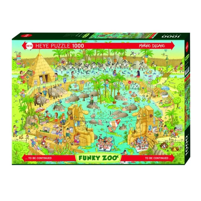 Heye - Puzzle 1000 pièces : Zoo, habitat du Nil Heye  - Animaux