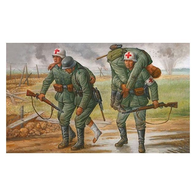 Zvezda - Figurines 2ème Guerre Mondiale : Personnel Médical Allemand Zvezda  - Figurines Zvezda
