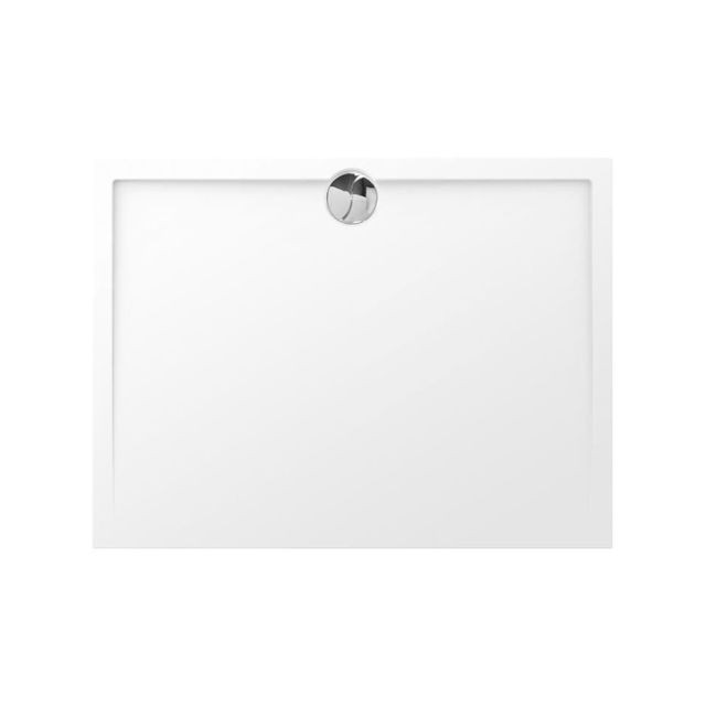 Allibert - ALLIBERT - receveur de douche slim rectangle bonde centrée - 90x120 cm - blanc - Receveur de douche Allibert