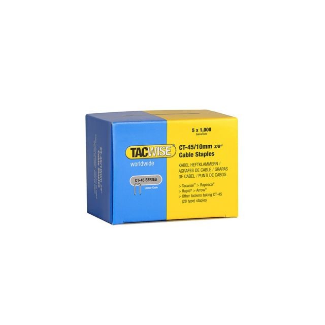 Tacwise - Boîte de 5000 agrafes pour câble de type CT45 L. 10 mm - TA-0352 - Tacwise Tacwise  - Clouterie Tacwise