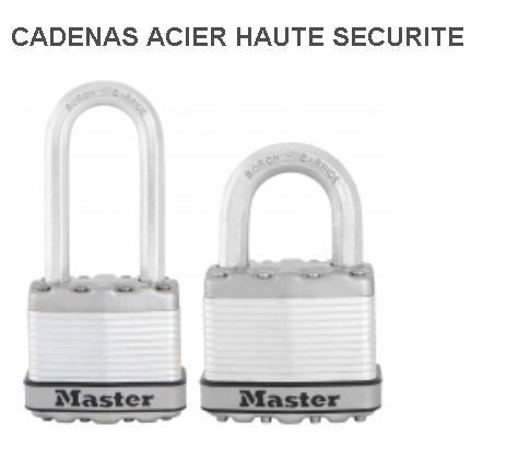 Outifrance - MasterLock - Cadenas Acier haute sécurité 45mm Outifrance  - Verrou, cadenas, targette Outifrance