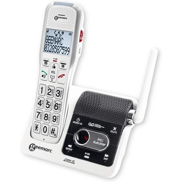 Geemarc - Téléphone fixe senior amplifié Geemarc 595 U.L.E - avec blocage d'appels - Geemarc