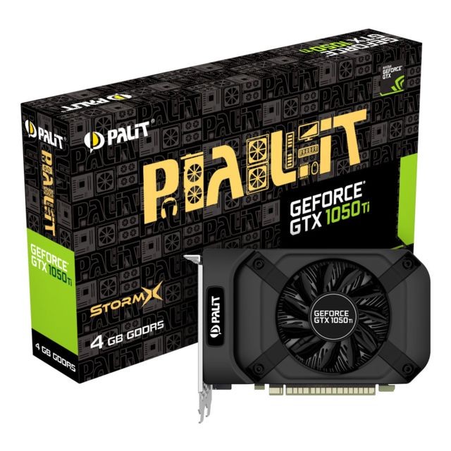 Palit - GeForce GTX 1050Ti 4GB StormX - Carte Graphique NVIDIA Gddr5