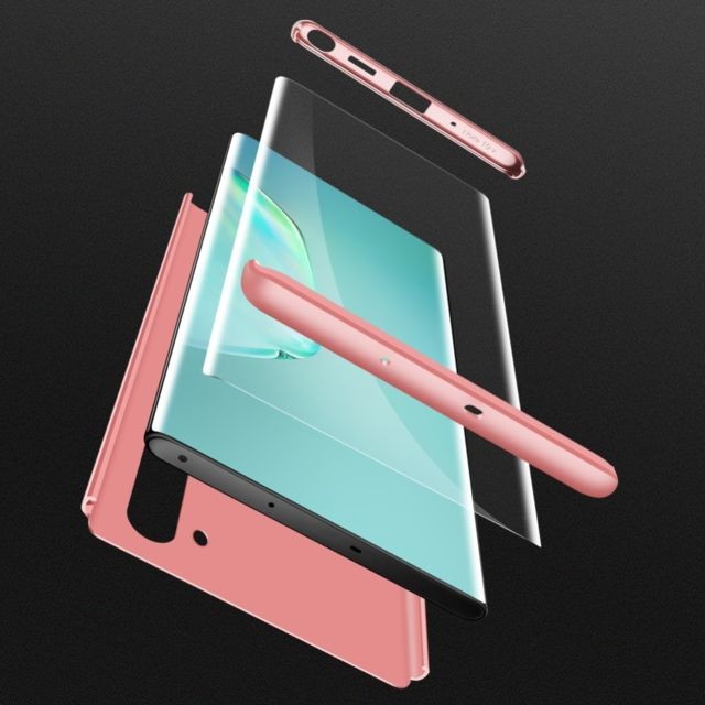 Coque, étui smartphone Coque en TPU matte détachable 3 pièces or rose pour votre Samsung Galaxy Note 10 5G/Note 10