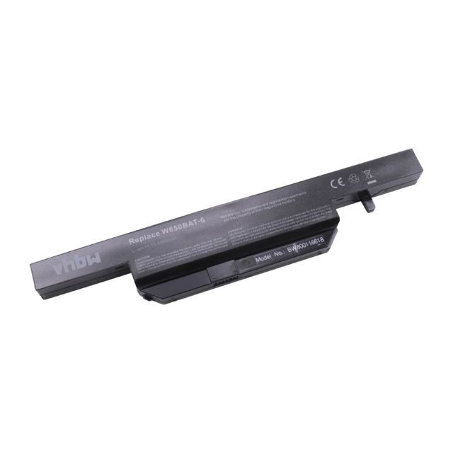 Vhbw - vhbw Li-Ion batterie 4400mAh (11.1V) noir pour laptop notebook comme Clevo 6-87-W650S-4D7A1, 6-87-W650S-4D7A2, 6-87-W650S-4E42, 6-87-W650S-4E7 Vhbw  - Accessoire Ordinateur portable et Mac