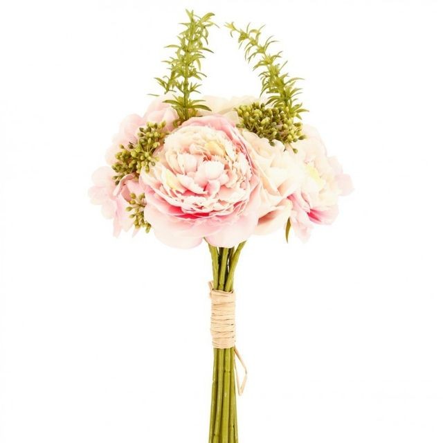 Plantes et fleurs artificielles marque generique Bouquet de Fleurs 35cm Rose