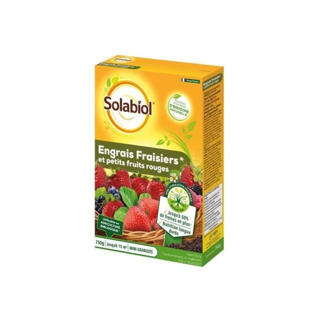 Solabiol - SOLABIOL - Engrais Fraisiers - Etui 750 g - UAB - Solabiol