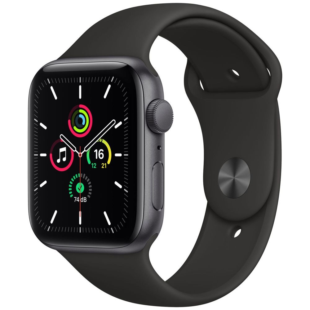 Apple Watch Apple Watch SE - GPS - 44 - Alu Gris Sidéral / Bracelet Sport Noir - Regular