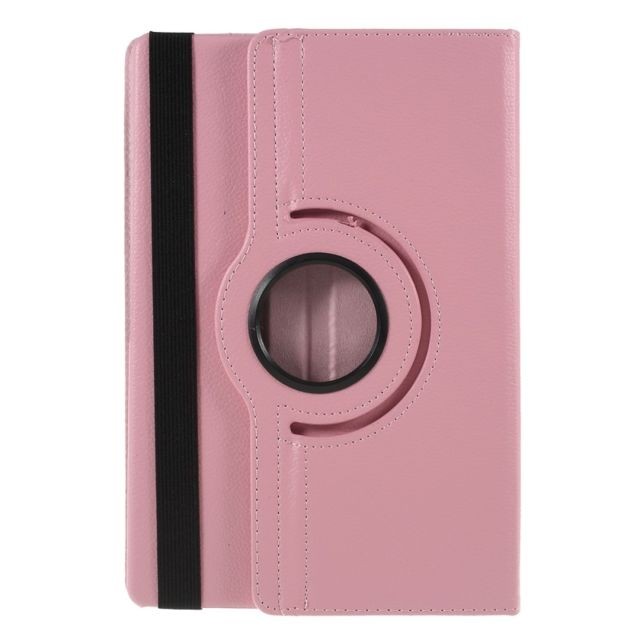 marque generique - Etui en PU litchi rose avec béquille rotative à 360° pour votre Samsung Galaxy Tab S5e SM-T720 marque generique  - Accessoire Tablette