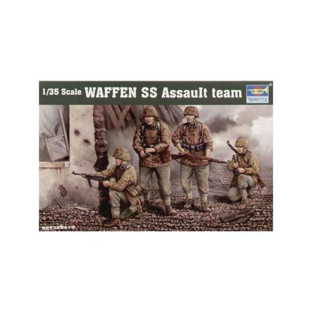 Trumpeter - Figurine Mignature Waffen Ss Assault Team 1/35ème Trumpeter  - Trumpeter