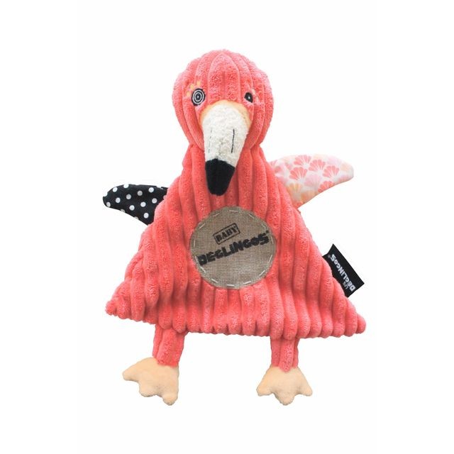 Doudous Les Deglingos Doudou Baby Flamingos le Flamant Rose  - Les Déglingos