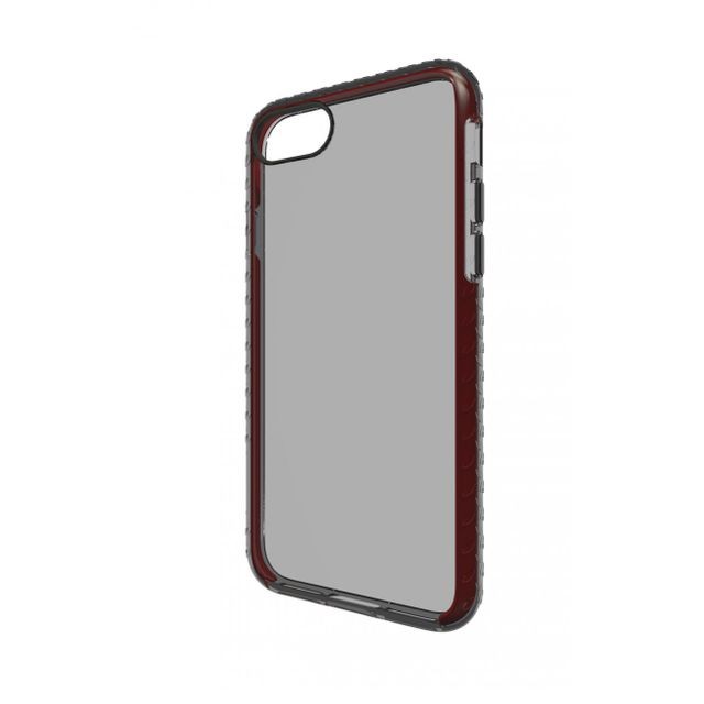 Coque, étui smartphone Qdos Qdos coque shox gris translucide et rouge apple iphone 7