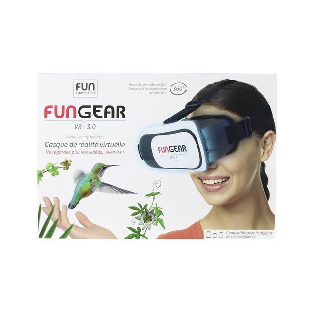 Fun Connection - Casque de réalité virtuelle Fun Gear VR 3.0 Fun Connection   - Station d'accueil smartphone