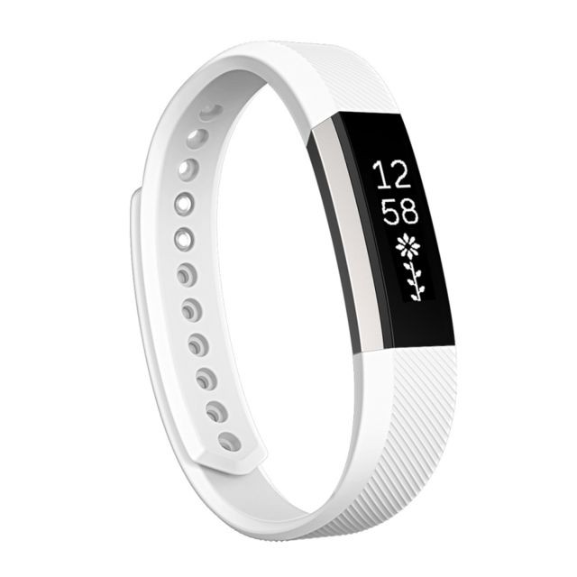 Wewoo - Bracelet blanc pour Watchband Alta Watch en silicone à texture oblique, petite taille, longueur: environ 18.5cm Wewoo  - Montre et bracelet connectés