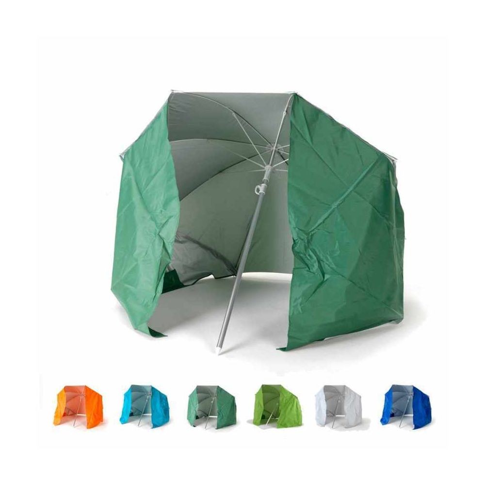 Beachline Parasol de plage pliable portable léger aluminium tente 160 cm Piuma, Couleur: Vert foncé