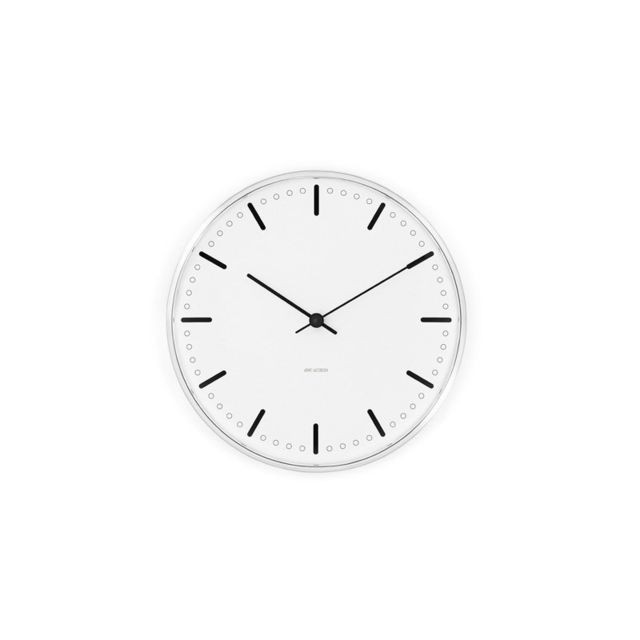 Rosendahl - AJ Table Clock City Hall - blanc - Ø 21 cm Rosendahl  - Horloges, pendules Rosendahl