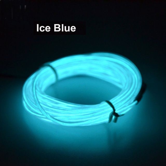 Generic - LED flexible lumière EL fil chaîne bande corde Glow Decor lampe au néon USB Controlle - Multicolore - Décorations de Noël