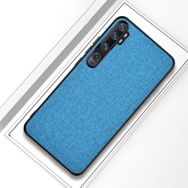 marque generique - Coque en TPU tissu hybride bleu clair pour votre Xiaomi Mi CC9 Pro/Mi Note 10 marque generique  - Coque, étui smartphone