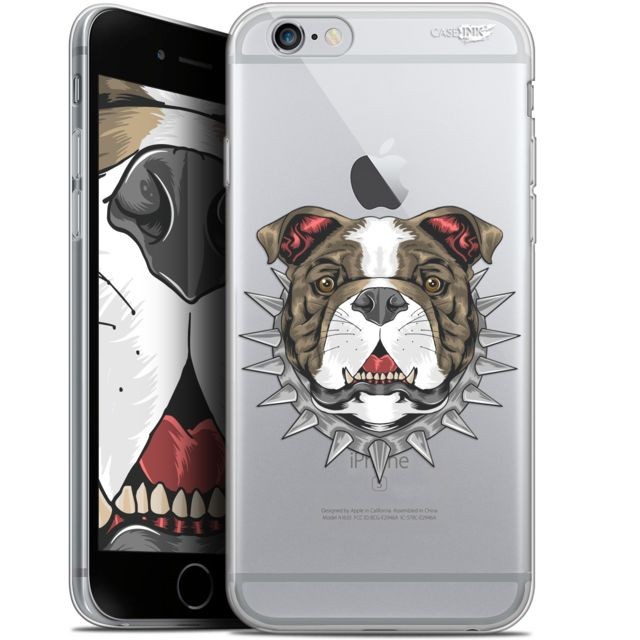 Caseink - Coque arrière Apple iPhone 6/6s (4.7 ) Gel HD [ Nouvelle Collection - Souple - Antichoc - Imprimé en France] Doggy Caseink  - Coque antichoc iphone 6