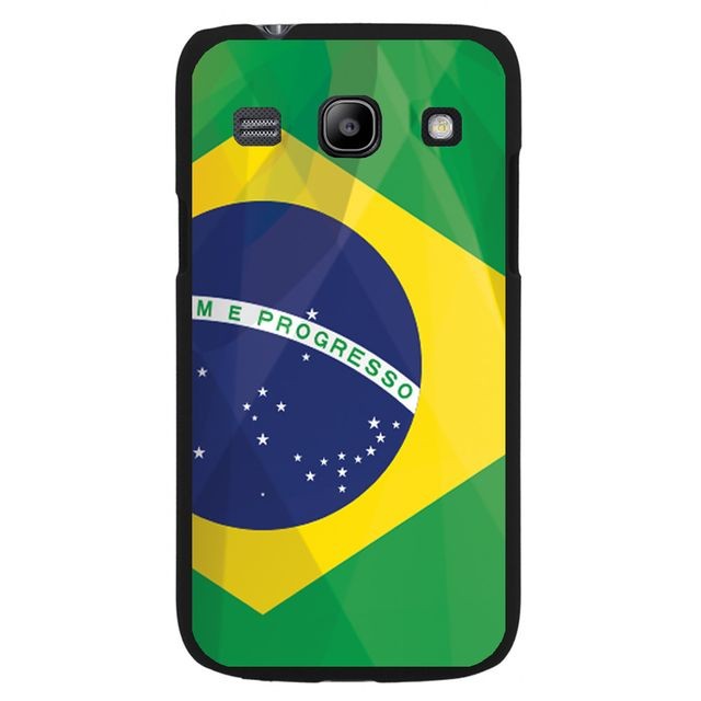 Coque, étui smartphone Kabiloo Coque pour Samsung Galaxy E7 impression Motif drapeau du Brésil
