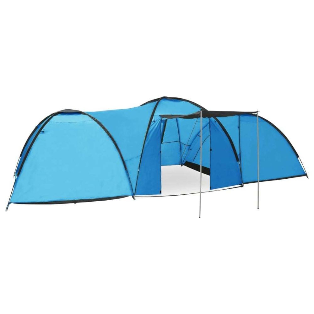 Vidaxl vidaXL Tente igloo de camping 650x240x190 cm 8 personnes Bleu