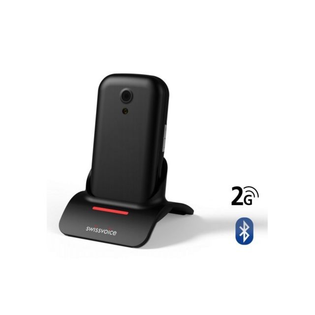 Swissvoice -SWISSVOICE Téléphone portable - S24 - 2,4 pouces - A clapet - Noir Swissvoice  - Swissvoice