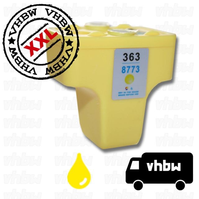 Vhbw - vhbw cartouche d'encre compatible jaune pour HP Photosmart C5100, C5140, C5150 Vhbw  - Cartouche, Toner et Papier