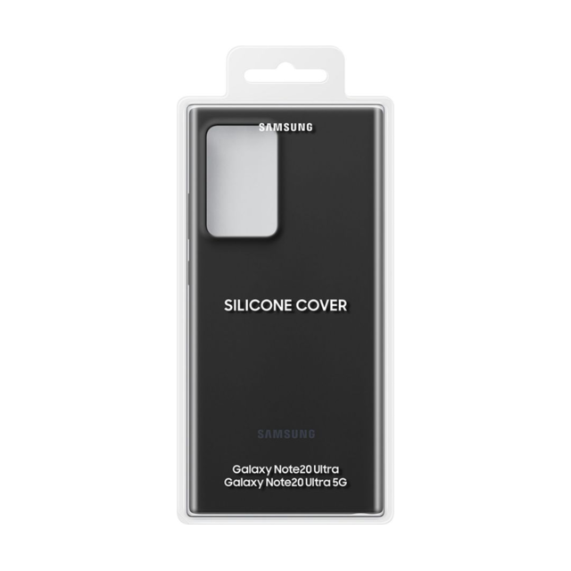 Coque, étui smartphone Coque en silicone pour Galaxy Note20 Ultra 5G - Mystic Black