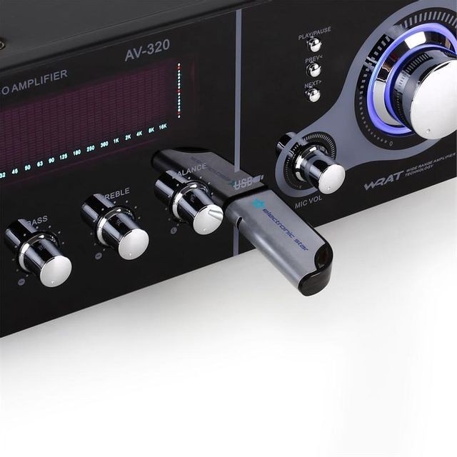 Ampli  Skytronic 103.210 AV-320 Ampli PA 5 canaux Karaoke USB MP3 Skytronic