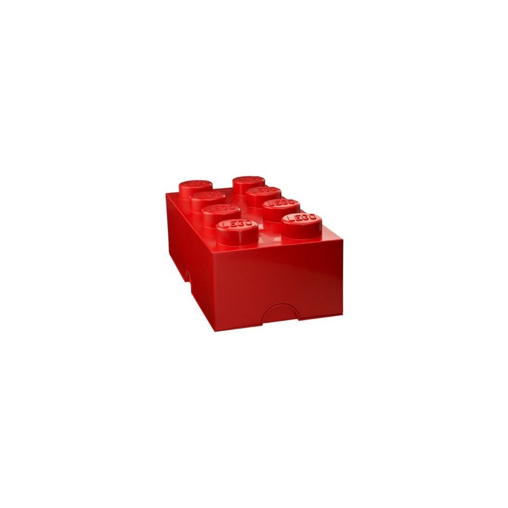 Boîte de rangement Lego Brique de rangement 8 tenons - Rouge