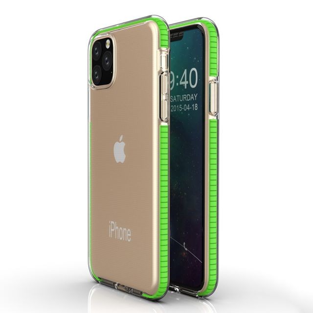 Wewoo - Coque Souple Pour iPhone 11 TPU Housse de protection antichute bicolore Vert frais Wewoo  - Coque, étui smartphone