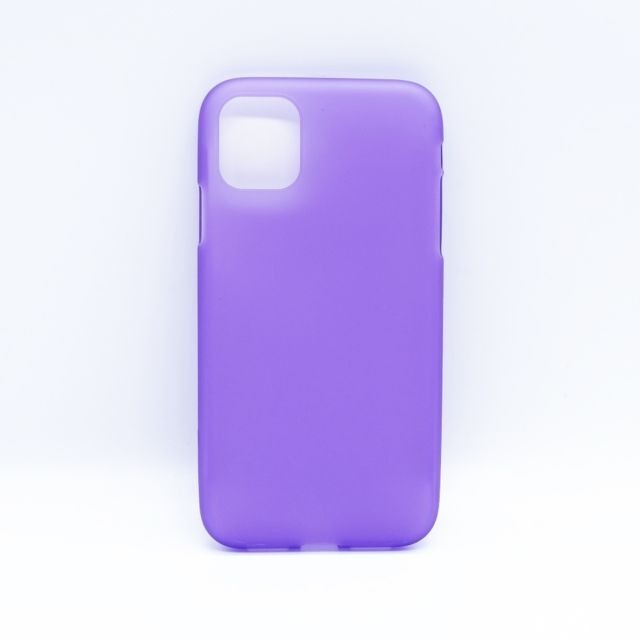 Wewoo - Coque Souple Couleur unie mat couverture de protection de téléphone portable en coquille TPU pour iPhone 11 Violet Wewoo - Wewoo