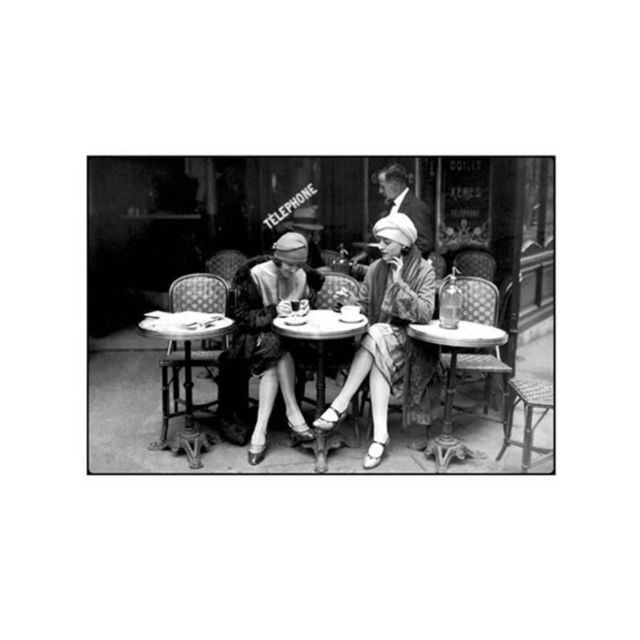 marque generique - Affiche papier -  Café et Cigarette, Paris, 1925  - Roger-Viollet - 60x80 cm marque generique   - Affiches, posters marque generique