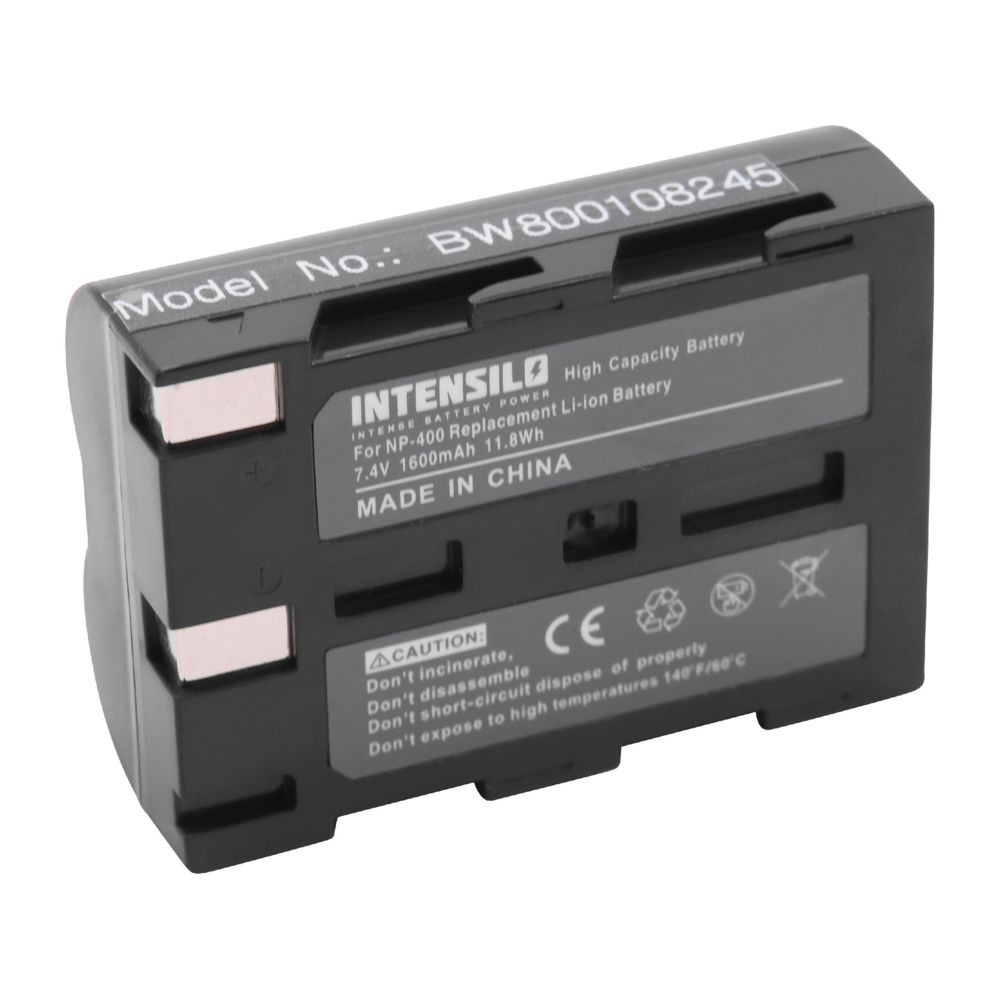 Vhbw Batterie Li-Ion INTENSILO 1600mAh (7.4V) pour appareil photo, caméscope Pentax K10D, K20D. Remplace: NP-400, D-Li50, SLB
