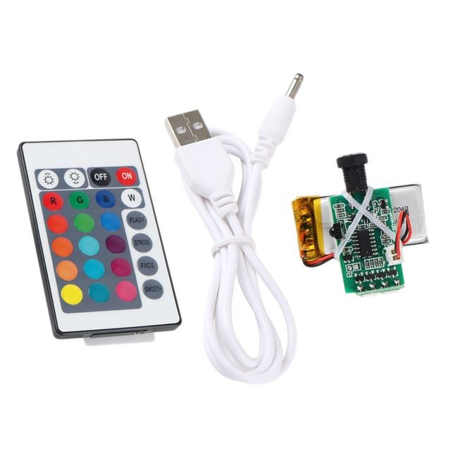 Accessoires pour dictaphone 5Pcs 16 Couleurs USB Touch Control Impression 3D Moon Light Board Changement De Couleur