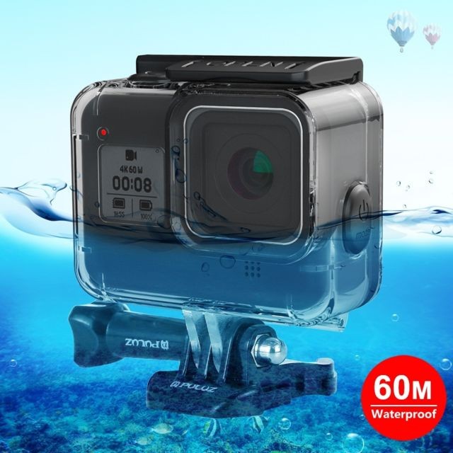 Wewoo - Boitier étanche GoPro Étui de plongée 60m pour la sous-marine avec boîtier de protection bouton souple GoPro HERO8 noir - Caméras Sportives