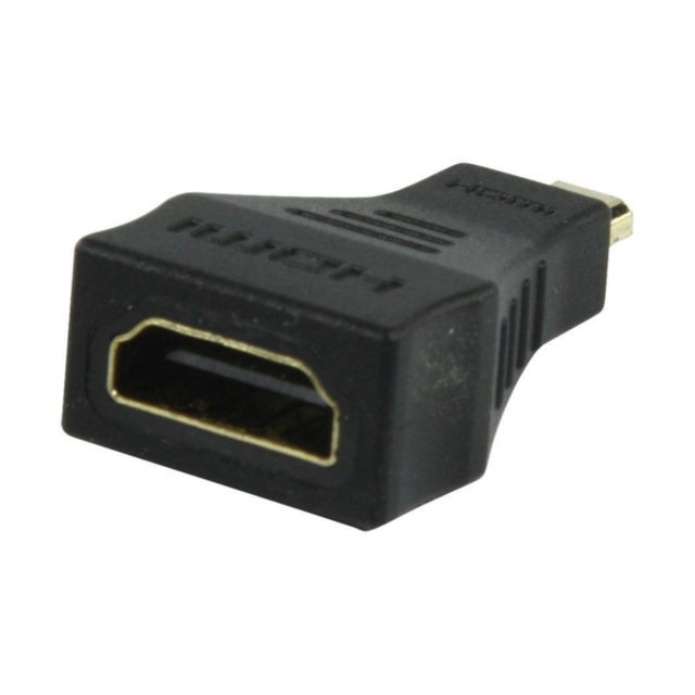 Ansonic - Adaptateur HDMI High Speed avec Ethernet HDMI Micro Mâle - HDMI femelle Noir - Câble HDMI