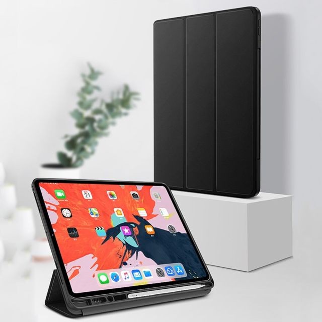 Housse, étui tablette Wewoo Housse Étui Coque Etui en cuir TPU à rabat horizontal pour iPad Pro 12,9 pouces 2018avec support et fonction Veille / Réveil Noir