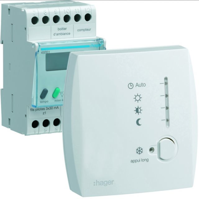 Hager - gestionnaire énergie simplifié - 1 zone - 24 heures - hager 49351 - Accessoires de radiateur