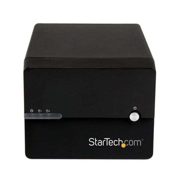 Noir StarTech.com Boîtier RAID USB 3.0 eSATA externe pour 2 disques durs SATA III de 3,5 avec UASP et ventilateur 