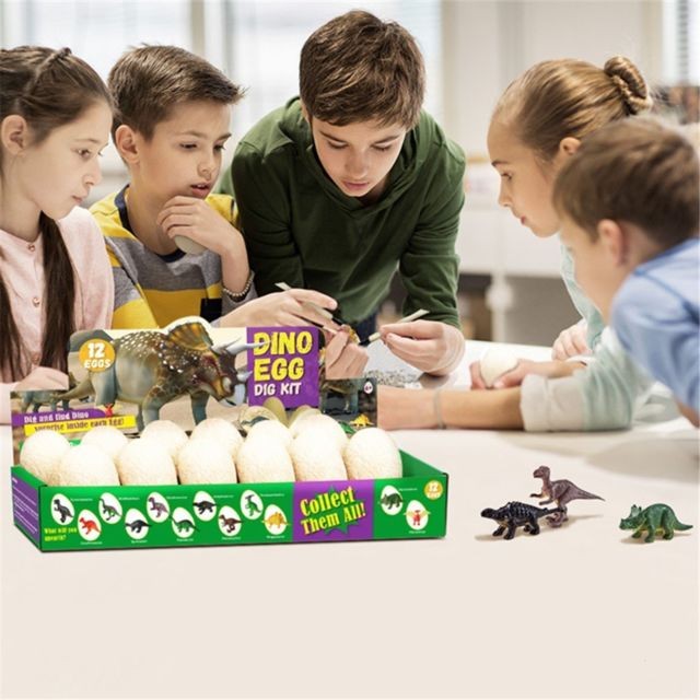 Generic - Jouets dinosaure Dino Eggs Kit cadeaux pour enfants ouvert 12 unique dinosaure Oeufs mignons de dinosaures Generic - Poupées