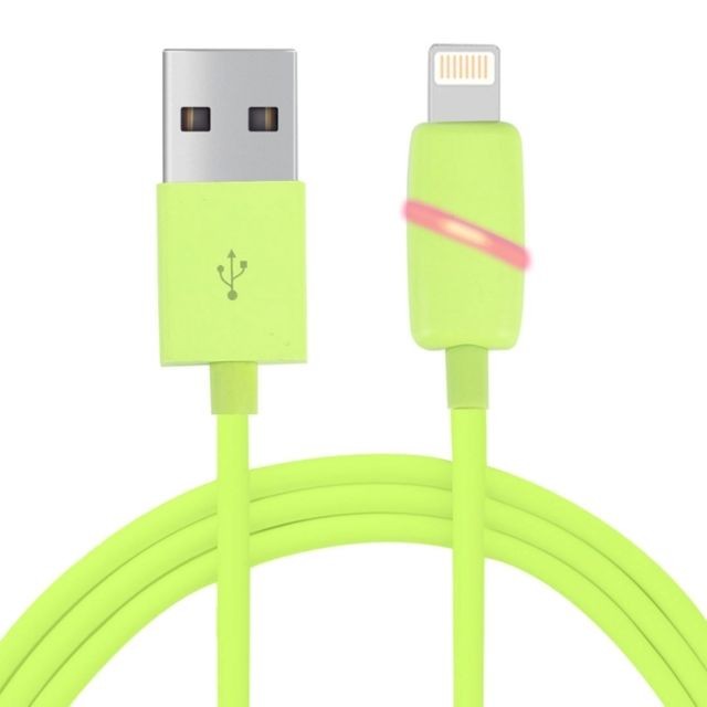 Wewoo - Câble vert pour iPhone X / 8 & 8 Plus / 7 & 7 Plus / 6 & 6s & 6 Plus & 6s Plus / iPad 1M Circular Bobbin Gift Box Style Lightning à de synchronisation de données USB avec voyant LED, Wewoo  - Câble Lightning